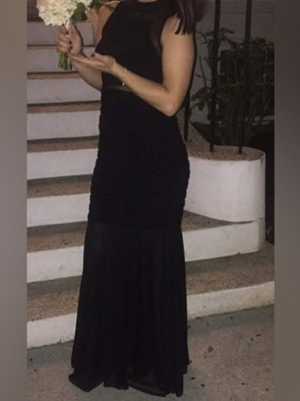 Elegant Black Sleeveless Gown